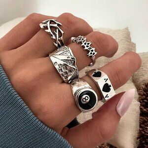 gothic style ring set